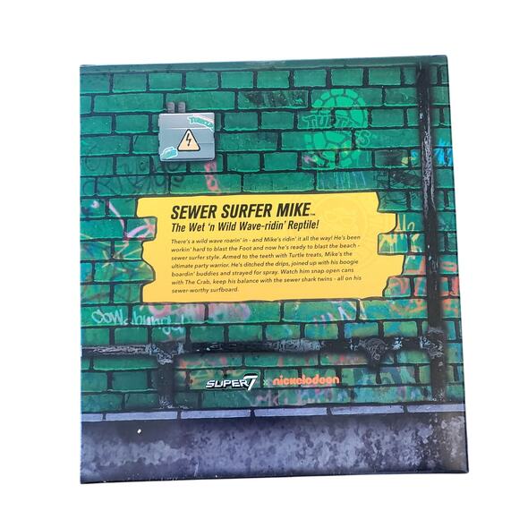 Super7 Teenage Mutant Ninja Turtles 18cm Sewer Surfer Mike Action Figure 2021 - Picture 3 of 9